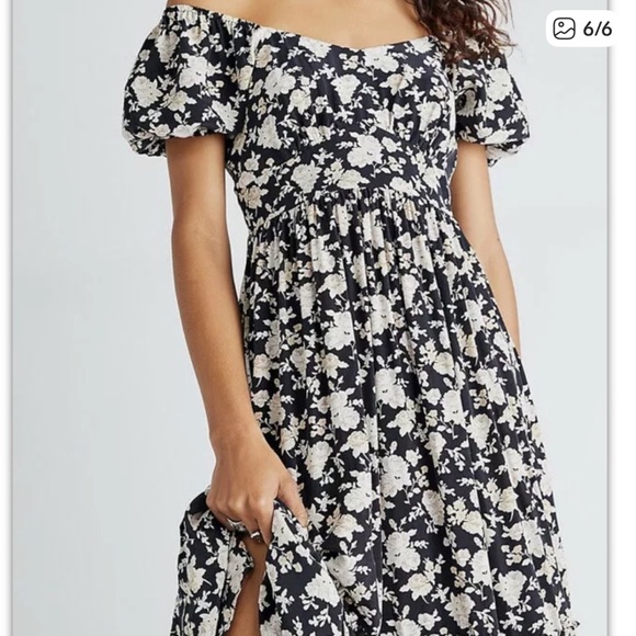 LOVESHACKFANCY Angie Dress in Almond Cookie - Picture 10 of 11